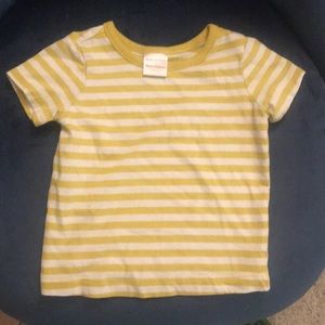 Hanna Andersson Yellow & White Striped Tee